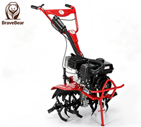 BraveBear BHCT170A Motoculteur thermique manuel à essence 4 temps 212cc 4KW pour ferme, verger et jardin, mini-motoculteur 80-120cm