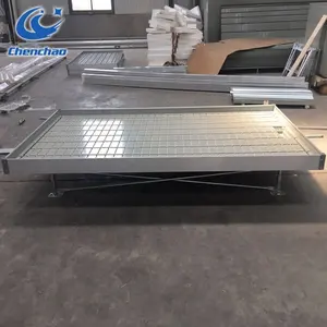 flow bench systems rolling water table with tray hydroponics