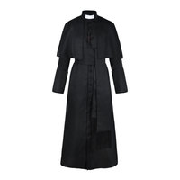 Robe de Prêtre Médiévale Vintage, Cape de Pape, Costume de Pasteur pour Hommes, Robe de Moine Renaissance, Polyester, pour Halloween et Cosplay