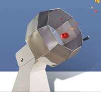 Machine d'enrobage octogonale, mélangeur en acier inoxydable pour la marinade de viande et la transformation de snacks