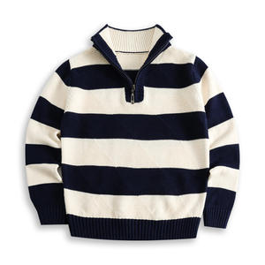 Camiseta Nueva para Niños 2022, Estilo Otoño Invierno, Suéter Grueso a Rayas para Bebés - Product Image 5