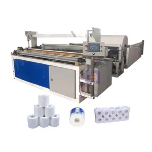 Planta de fabricación de papel higiénico, máquina de fabricación de papel higiénico a pequeña escala, línea de producción completa automática