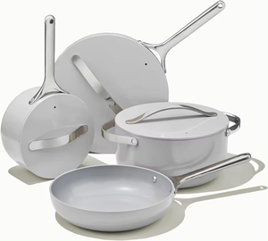 Set di Pentole in Lega di Alluminio con Rivestimento Ceramico Antiaderente, Coperchio in Vetro Temperato, Ecologico, Vendita Diretta dalla Fabbrica - Product Image 5