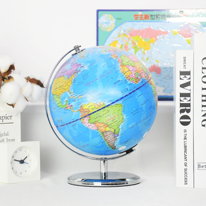 <span class=keywords><strong>Globo</strong></span> Terrestre Girevole a 360 Gradi, <span class=keywords><strong>Globo</strong></span> Amministrativo Blu per Decorazione Scrivania, Regalo per Ragazzi, Strumento Educativo - Product Image 4