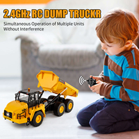 Huina 1553 11 Canales 2.4GHz Escala 1/16 Camión Volquete RC de Juguete, Vehículo de Construcción, Camión Articulado RC, Juguete de Vehículo de Construcción