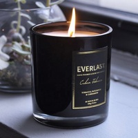 Innensprühflasche aus schwarzem Glas mit individuellem Logo, Aromatherapie-Duftkerze aus Sojawachs mit Geschenkset