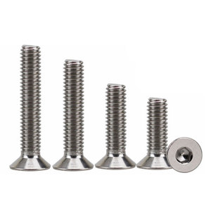 Vis à tête fraisée M3 M4 M5 M6 M2 Métriques et impériales 3/8 5/16 8/32 6/32 Vis à tête cylindrique fraisée en zinc Vis à tête plate - Product Image 4