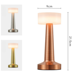 Dimmbare Retro Metall LED Nacht lampe Modernes Design Schnur loses und wiederauf lad bares kreatives Geschenk Drahtlose Beleuchtung Eisen Atmosphären lampen - Product Image 2