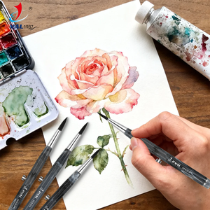Professional Art Supplies Retractable Patent Design 6pcs Round Shape Painting <strong>Brush</strong> Plastic Handle <strong>Paint</strong> <strong>Brushes</strong> for <strong>Artists</strong> - Product Image 5