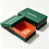 Boîte cadeau de luxe personnalisable en gros, deux pièces (couvercle et base) avec emballage à taille cintrée, pour portefeuille, parfum, huile essentielle
