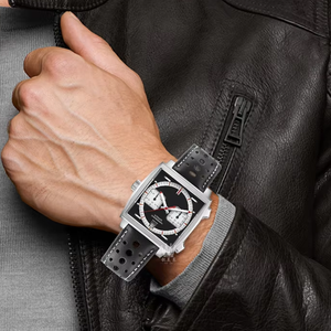 22Mm Sang Trọng Ban Nhạc Đồng Hồ Màu Xanh Bất Bê Da Rally Dây Đeo Cổ Điển Thay Thế Cổ Tay Chính Hãng Da Dây Đeo Đồng Hồ - Product Image 4