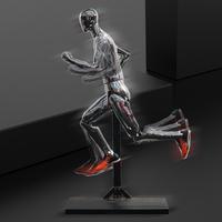 Mannequin robotique pour vitrine, mannequins sexy en chrome, mannequin de pratique en silicone avec main
