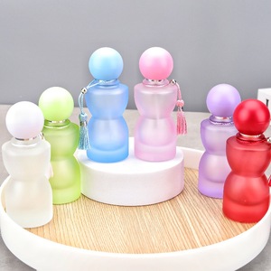 Flacons de parfum en verre givré de 30 ml avec pompon, contenants de parfum rechargeables, flacons de parfum en verre à vaporisation fine vides - Product Image 5