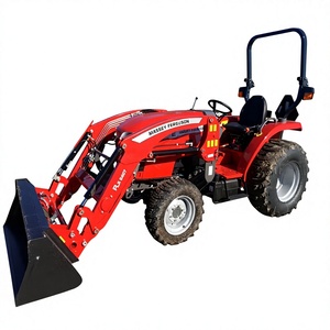 Mini tracteur Massey Ferguson 1840E à transmission par engrenages avec chargeur et godet à attache rapide, 123 heures, 4x4, 40 CV, moteur diesel - Product Image 1