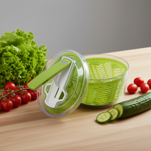Escurridor de ensalada Zyliss Swift Dry de 3L de plástico con tapa y asa para uso en la cocina - Product Image 3