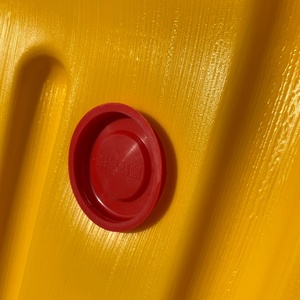 Barrière en plastique remplie d'eau jaune haute visibilité pour la sécurité routière et le contrôle des foules - Product Image 5