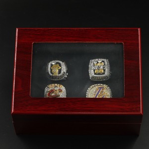 Anillos de Campeonato de Baloncesto de <span class=keywords><strong>LeBron</strong></span> James, Juego de <span class=keywords><strong>4</strong></span> Piezas, Accesorios de Moda de Aleación para Hombre, Diseño de Garra Incrustada, Artículos Coleccionables de Baloncesto - Product Image 5