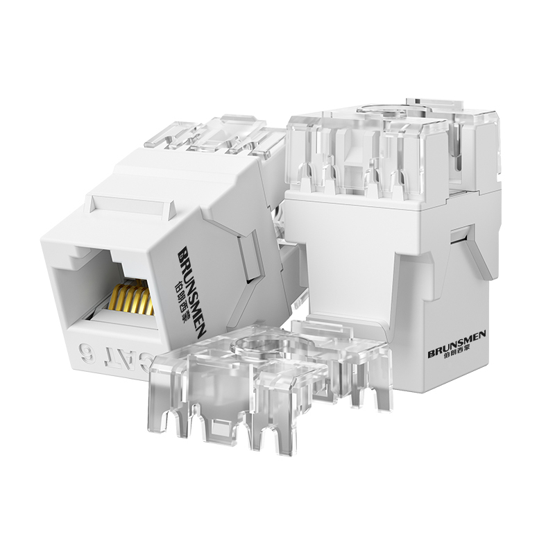 Неэкранированный сетевой модуль CAT 6 Keystone Jack CAT6, модуль соединения проводов на 180 градусов