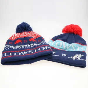 Sombrero Bobble Rpet Hecho de botellas de plástico recicladas Protección <span class=keywords><strong>del</strong></span> medio ambiente Sombrero de invierno - Product Image 1