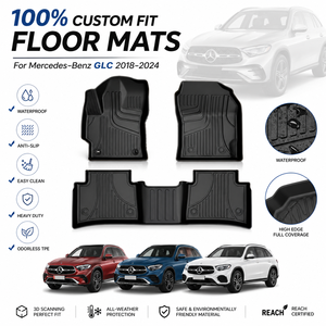 Alfombrillas de Coche 3D TPE para Todo Clima, Revestimientos Interiores para Coche, Alfombrillas para Maletero, Alfombras para <span class=keywords><strong>Mercedes</strong></span> Benz <span class=keywords><strong>GLA</strong></span> Clase E GLC - Product Image 1