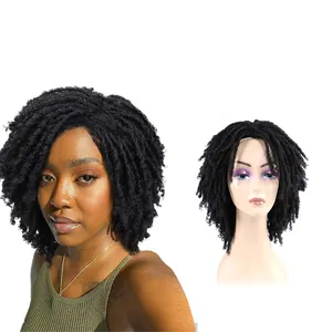 Hot bán 6inch 190 gam dreadlock Tóc Giả kinky Twist xoăn bện cho người đàn ông da đen người phụ nữ phần mở rộng tóc