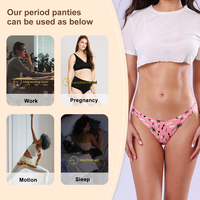 Flux lourd Ultra-absorbant Bambou Anti-ordor Menstruel Période Culotte No Pas Culottes Menstruelles