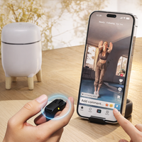 Anneau intelligent avec souris tactile, Bluetooth 5.3 sans fil, souris à doigts pour ordinateur portable, tablette, smartphone, contrôle TikTok, PPT