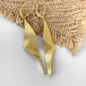 Carline Tùy Chỉnh 925 Sterling Silver 18K Vàng Mạ Bông Tai Sang Trọng CNC Khắc Hình Học Zircon Hợp Thời Trang Của Phụ Nữ Bên - Product Image 3