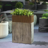 Pots de plantes classiques nordiques en fibre de verre, grands, pour l'extérieur et l'intérieur, jardin domestique, écologiques, durables, vente en gros