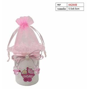 Bolsita de Regalo Carrito Rosa 5.5X8.5Cm Party Love - Product Image 1
