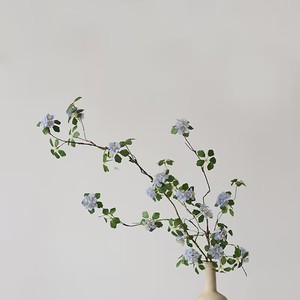 Fleur artificielle en soie bleue Guanyin simulée, plante décorative, ornement de grande taille, style simple et tendance - Product Image 3