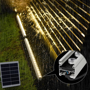 Bande de led solaire lumière extérieure murale éclairage extérieur rvb éclairage étanche acades éclairage - Product Image 2