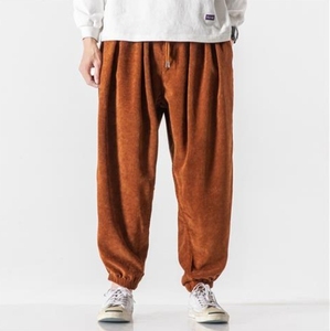 Liu Ming Nieuwste Producten 2025 Japanse Mode Mannen Casual Corduroy Losse Pasvorm Jogger Plus Size Lange Broek