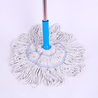 Serpillère torsadée légère en microfibre, manuelle, avec manche en acier inoxydable et panier en plastique, essorage facile pour le nettoyage des sols domestiques - Offre Spéciale