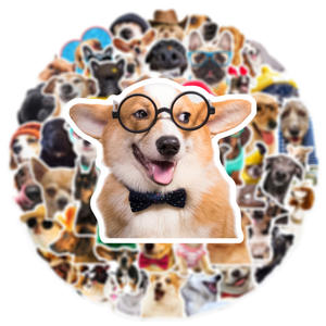 50PCS Cool Pet Pegatinas de vinilo impermeables Funny Dog <span class=keywords><strong>Meme</strong></span> Stickers para botella de agua - Product Image 5