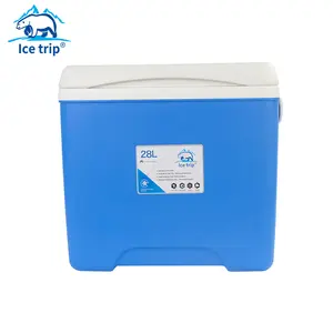 Enfriador de hielo multifuncional para exteriores, caja enfriadora de plástico aislante de 28L, gran oferta