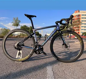 轻型全碳700C直通轴公路自行车碳纤维赛车自行车车架，带UCI质量Trifox X16