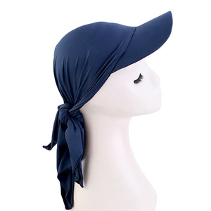Cappelli da baseball e cappelli da sole per esterni in poliestere a tinta unita con visiera larga e cinturini posteriori regolabili - Vendita all'ingrosso direttamente dalla fabbrica - Product Image 3