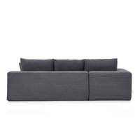 Sofá Cama Convertible en Forma de L, en Oferta, con Espuma Comprimida y Tela de Sherpa, para Sala de Estar Moderna, Centro Comercial o Villa