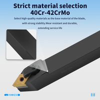 CNC Indexable Carbide Lathe Turning Tool Holder with Square Inserts Grooving Thread OEM Customizable Metal Turning Tool
