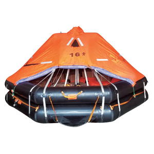 เรือชูชีพแบบเป่าลม 16 20 25 ที่นั่ง รูปทรงแปดเหลี่ยม/สิบสองเหลี่ยม แบบปล่อยลงน้ำโดยเรือดาวิต สำหรับใช้งานนอกชายฝั่ง ได้รับใบรับรองมาตรฐาน CCS - Product Image 1