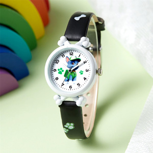Montre à bracelet pour enfants, garçons et filles, motif dessin animé <span class=keywords><strong>Pat</strong></span>'<span class=keywords><strong>Patrouille</strong></span>, mouvement à quartz, bracelet en acrylique, cadran à aiguilles, boîtier en alliage écologique, boucle ardillon - Product Image 4