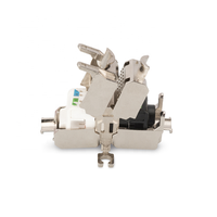 Conector de Terminación LSA Sin Herramientas RJ45 Cat 6A Linkwylan, Acoplador de Extensión de Cable de Red LAN, Totalmente Blindado, Fijable a Panel