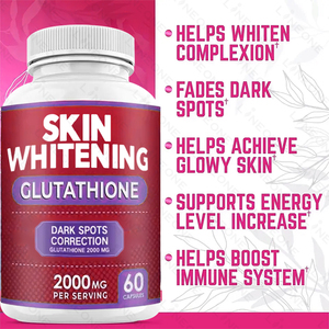 Oem/odm יופי תוספת עור הלבנה כמוסות העור טיפול glutathion כמוסות העור הטוב ביותר הלבנה גלולות כמוסות לנשים - Product Image 2