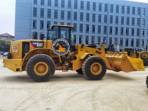 Chargeuse sur pneus CAT 966H d'occasion, chargeuse frontale Caterpillar 966H, chargeuse sur pneus de 6 tonnes avec moteur Cat, en bon état de fonctionnement - Product Image 2