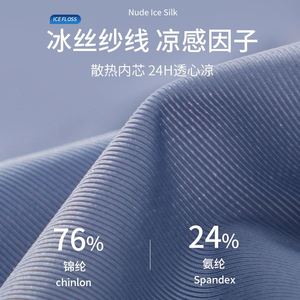 <b>Men's</b> Ice Silk Four Corner Underwear Traceless Ice Silk Flat Corner Pants Summer Thin Ice Feeling Sports <b>Men's</b> Four Corner Pants - Product Image 3