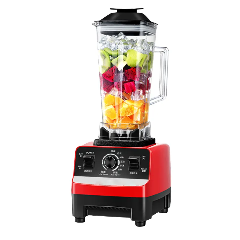 Dropshipping Elektrische Zware Batidoras Smoothie Keukenmachine Mixer Commerciële Zilveren Crest Blenders En Juicers