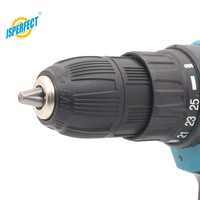 JSPERFECT Perceuse sans fil 10 mm avec batterie, moteur à balais, vitesse variable et kit d'accessoires