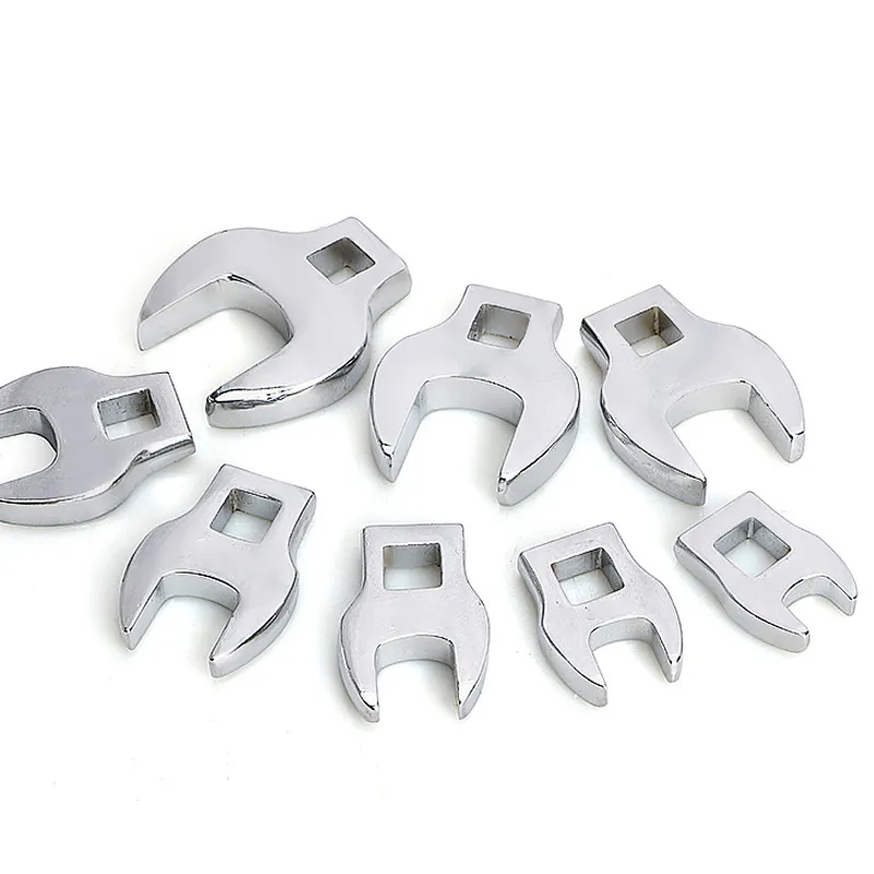8Pcs 3/8 Inch Drive Crowfoot Wrench Set 10 - 22mm Metric Chrome Plated Crow Foot Metric Or Imperial Keys Set Multitool