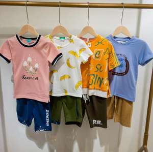 Lote de Ropa Infantil de Verano con Estampados de Dibujos Animados, Estilo Casual, Nueva Marca, Algodón, Guangdong TZ-023, Inventario - Product Image 6